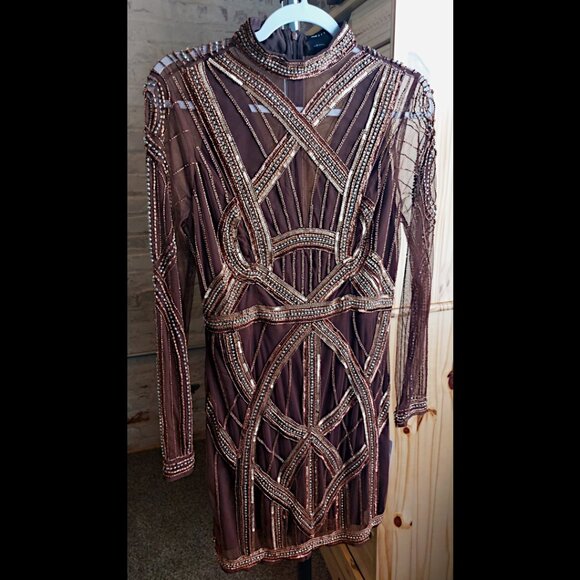 ASOS Design Ergonomic Embellished Mini Dress (NWT) - Picture 2 of 4